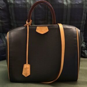 Louis Vuitton Black Epi Doc PM 2-way Handbag
